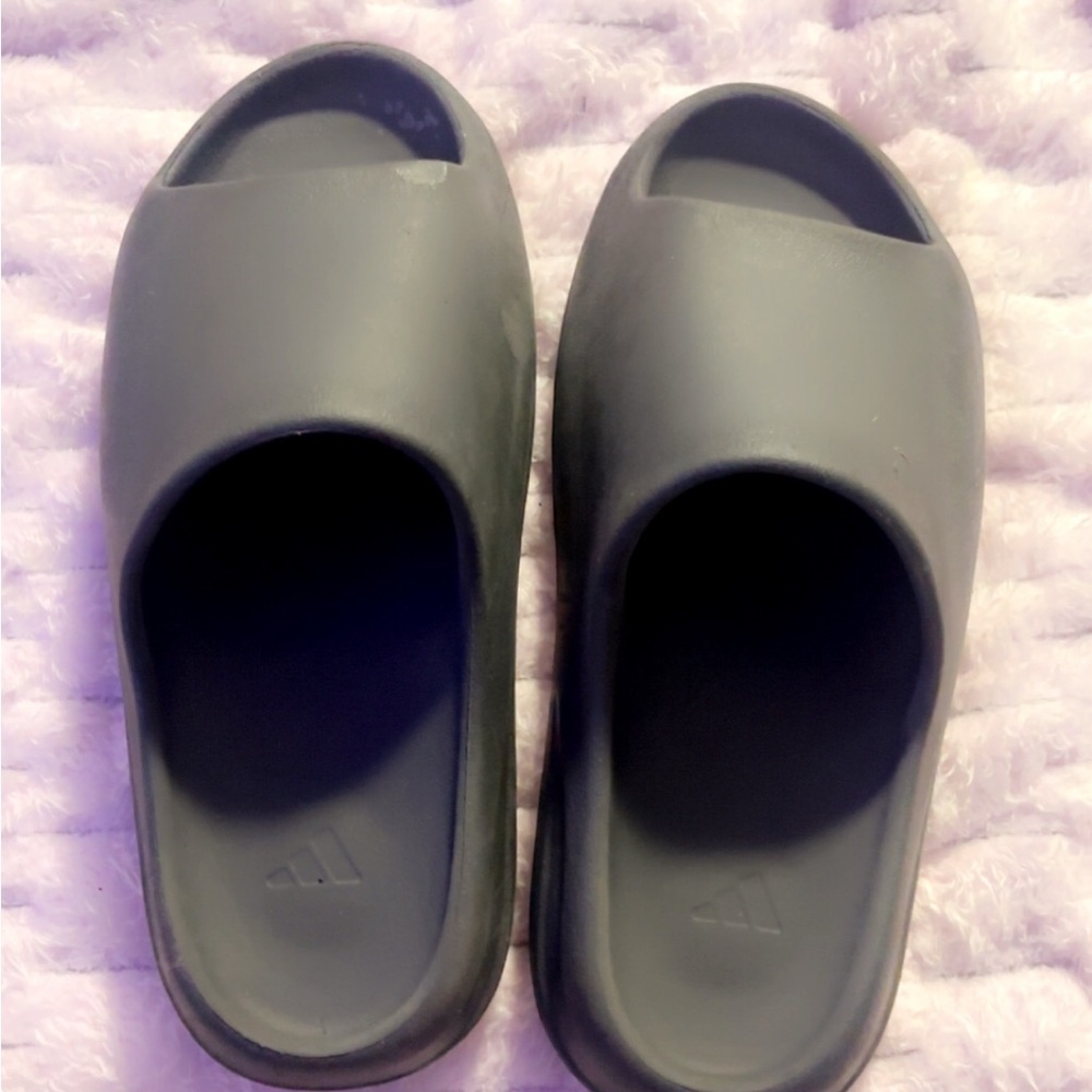 Adidas Charcoal Slide Sandals